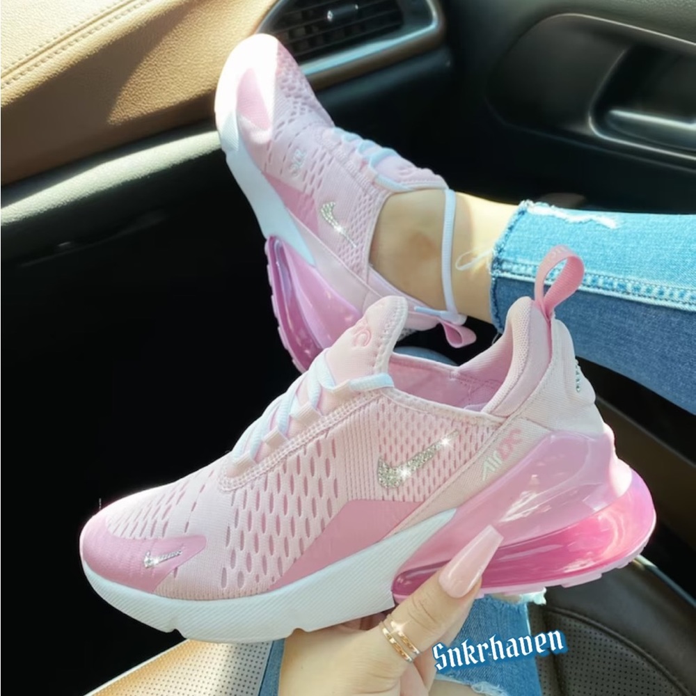 Nike pink air max 270 crystals - Picture 1 of 3